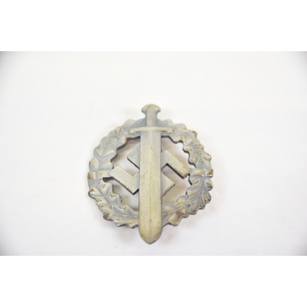 WW II German SA Sports Badge Silver with Makers Mark