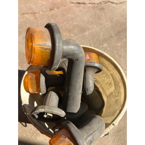 Pail of Rubber Stalk Amber Marker / Clearance Lights