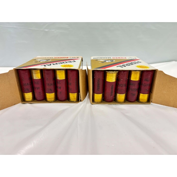50 Rounds Federal 12ga 2 3/4" 1 1/2oz #2 Lead Magnum Ammunition