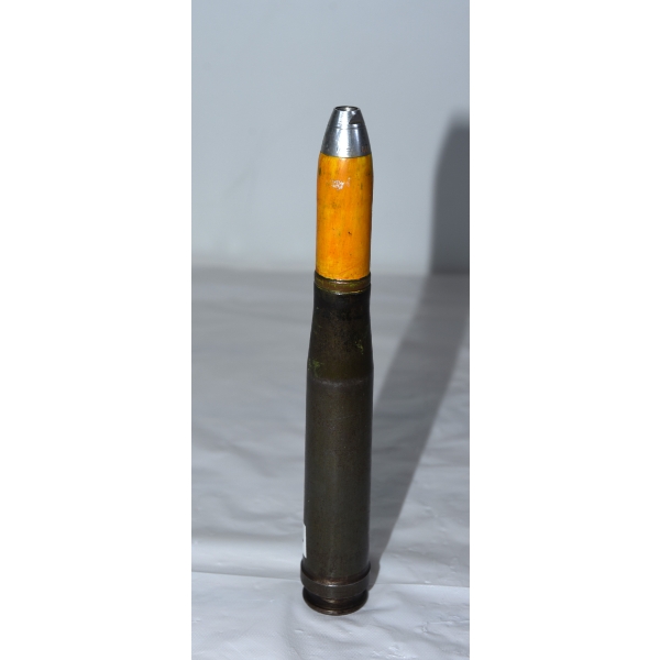 Inert WWII German 40mm Practice/Training Round – Marked “Wa 40”