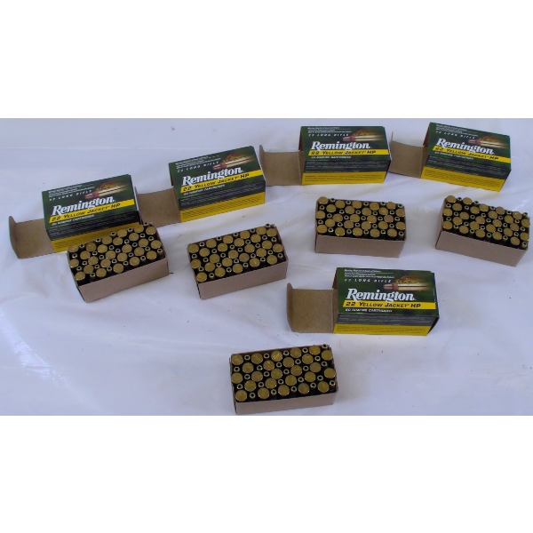 250 Rounds Remington Yellow Jacket .22LR HP Ammunition 