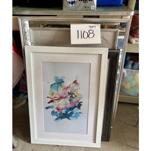 4 Assorted Pictures with Frames