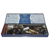 Image 2 : J.C. Higgins Gun Cleaning Kit In A Dark Blue Metal Storage Box &  Misc. Hardware 