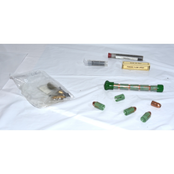 Box Lot Pellets, Flask Spout & Bullets