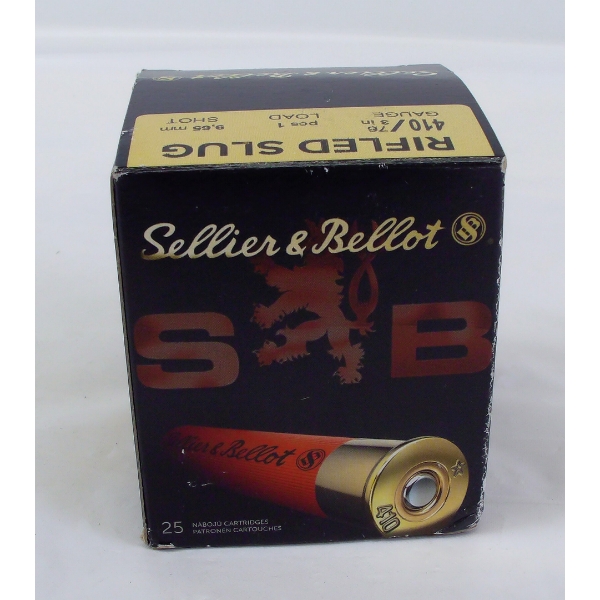 25 Rounds Sellier & Bellot 410 Rifled Slug