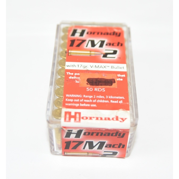 48 Rounds Hornady 17 Mach 2  Ammunition