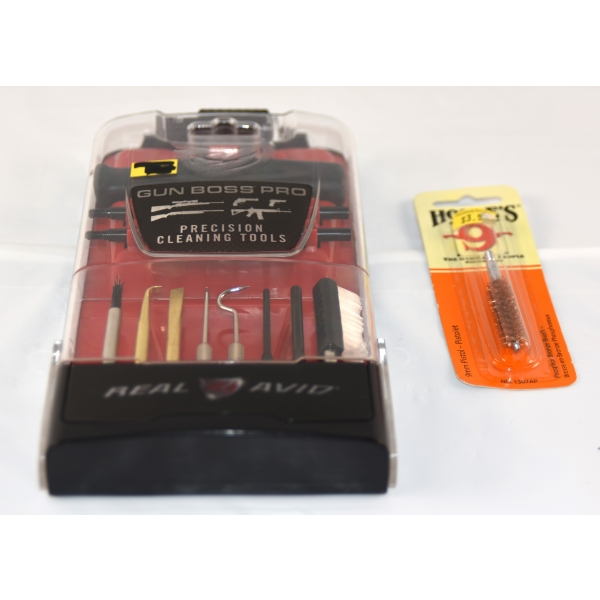Real Avid Gun Boss Pro Cleaning Tools & Hoppes Bore Brush