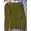 Image 1 : Olive Green Long Sleeve & Vintage Military Wool Vest 