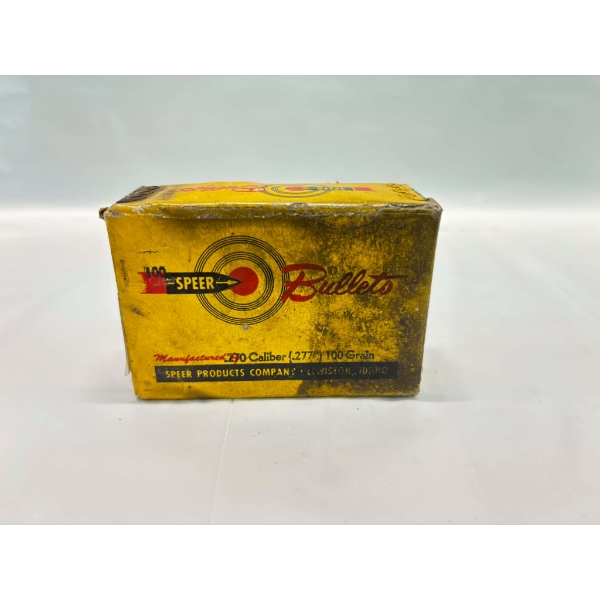 100 Pieces Speer .277 270cal 100gr S.P. Bullets