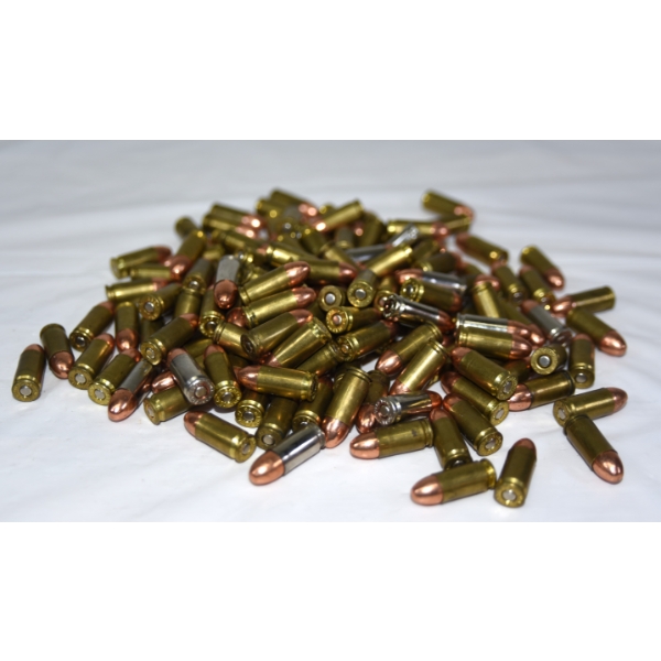 144 Rounds Reloaded 9mm Caliber 115 Grain Ammunition
