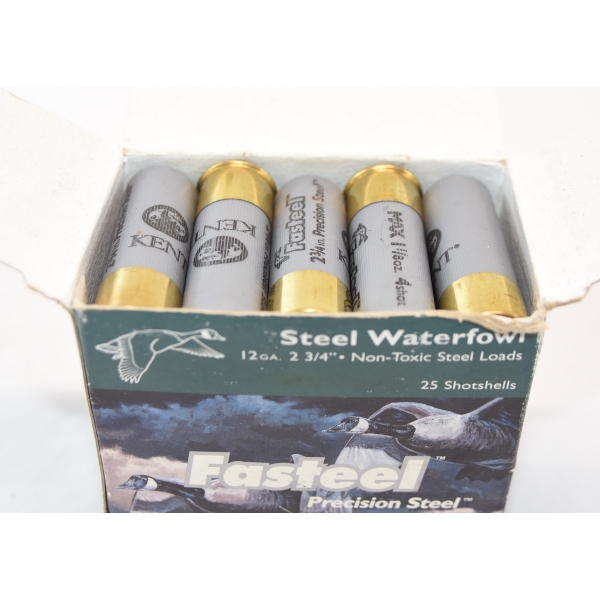 25 Rounds Kent Fasteal 2 3/4” 1 1/8 #4 Steel Waterfowl Factory Shot Ammunition