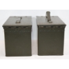 Image 2 : 2 Military Style Steel Ammunition Cans