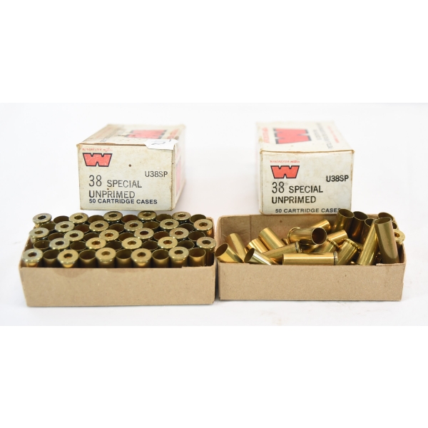 80 Pieces Winchester 38 Special Unprimed Brass
