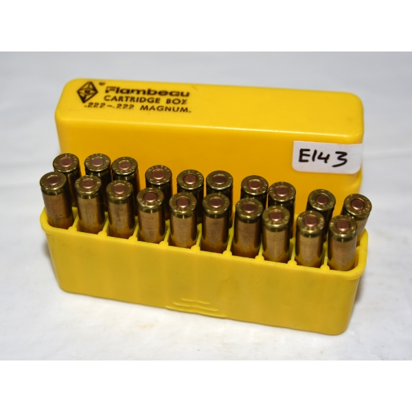 20 Rounds 222 Rem 50gr J.S.P. Ammunition