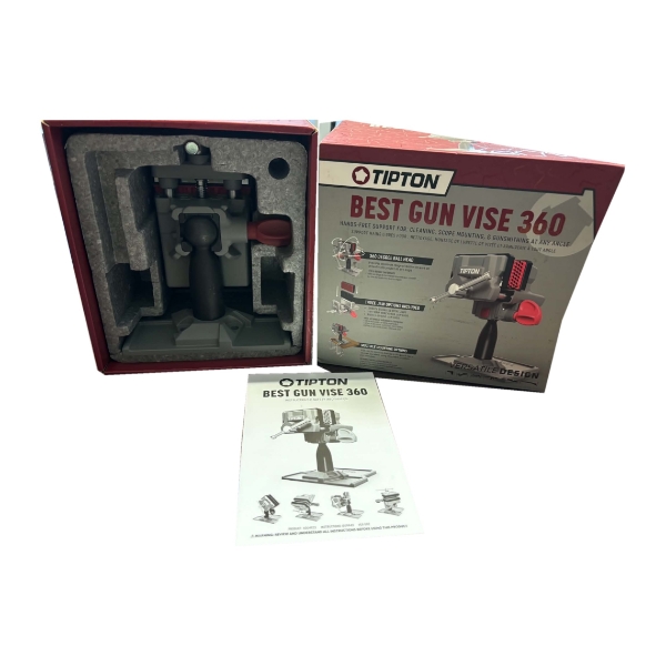 Tipton Best Gun Vise 360 – Rotating Ball-Head Gun Vise for Cleaning, Scope Mounting & Gunsmithing (O