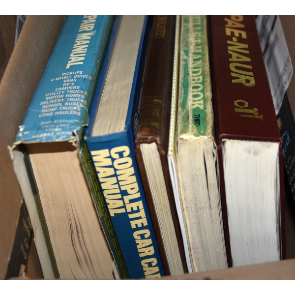 Box Lot Firearm & Automotive Books