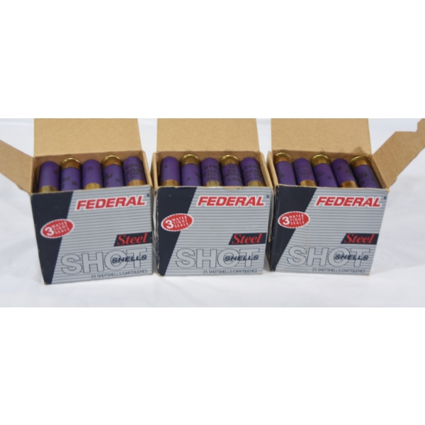 75 Rounds Federal Steel Magnum 16 Gauge #2 & #4 Shot Ammunition