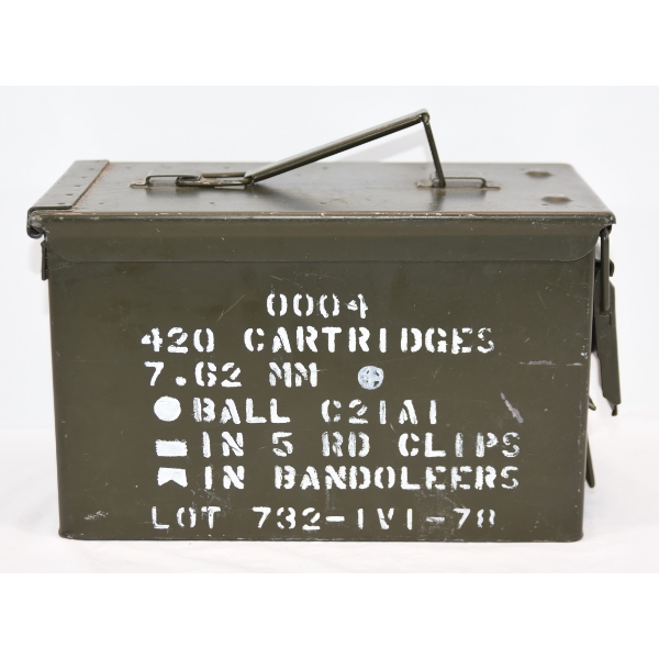Military Style Steel Ammunition Can