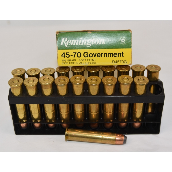 20 Rounds Remington 45-70 GOVT 405gr SP Ammunition 