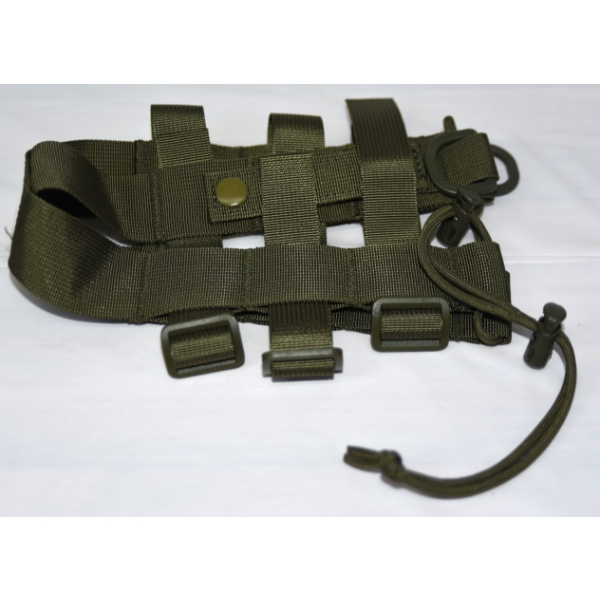Olive Drab Web Meshed Bottle Holder W/ Molle Attachment