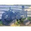 Image 1 : Large Wooden Tractor Yard Décor 