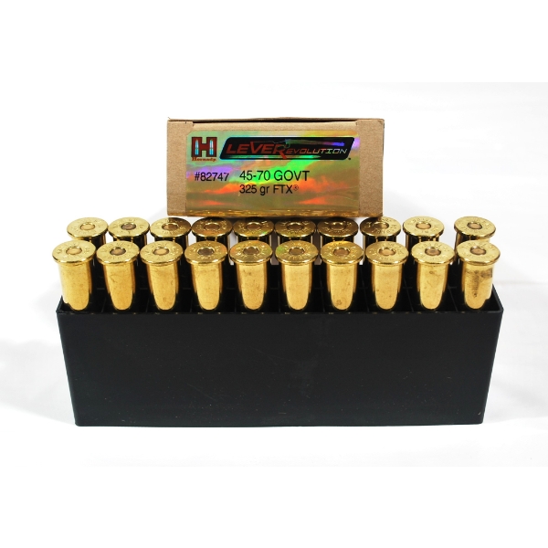 20 Rounds Hornady 45-70 GOVT 325gr FTX Ammunition 