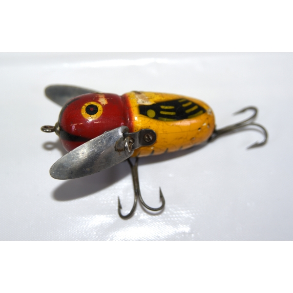 Vintage Heddon Tiny Crazy Crawler Fishing Lure