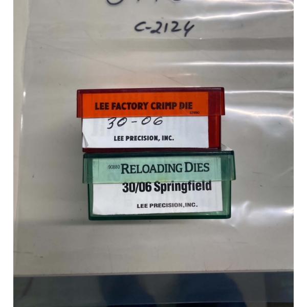 Box Lot Lee Reloading Crimp Die & Reloading Dies 30-06 Caliber