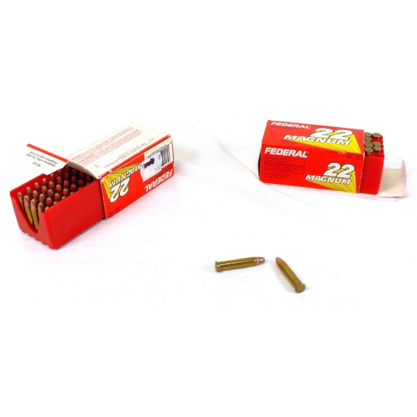 100 Rounds Federal 22 Win 40 Grain Ammunition 