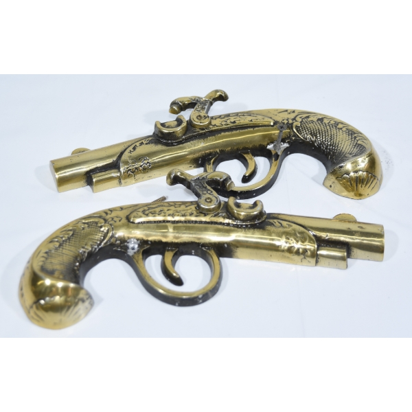 2 Decorative Flintlock Pistols