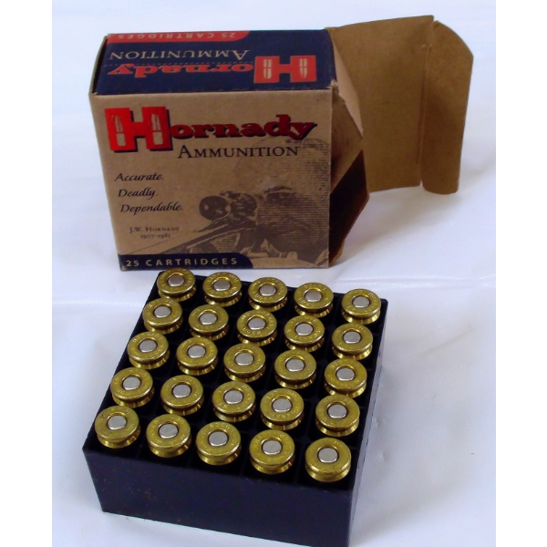 25 Rounds Hornady Custom 9mm 124gr XTP HP Ammunition 