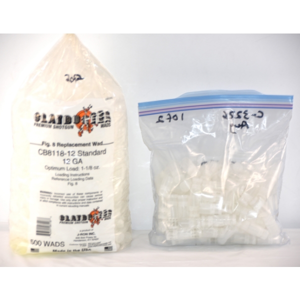 2 Bags Claybuster 12 Gauge White Plastic Wads