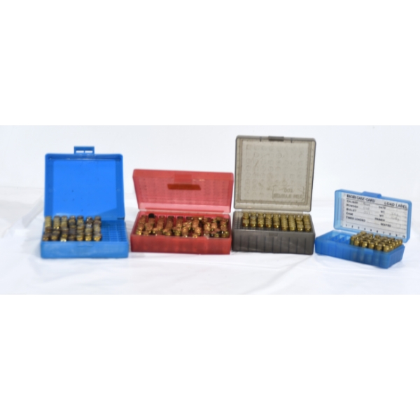 210 Rounds Assorted Brands 9mm Caliber Reloaded Ammunition In Plastic Containers