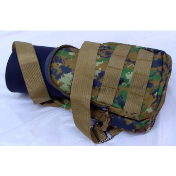 Rubberized Gun Cleaning Mat & Green Digital Camo Cross Body Bag