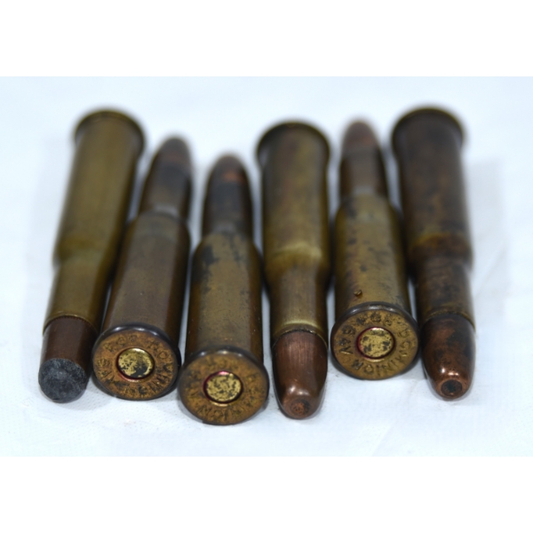 6 Rounds Assorted Brand 303 Savage Ammunition 