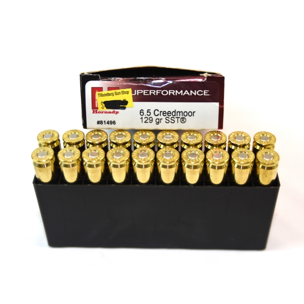 20 Rounds Hornady  SuperFormance 6.5 Creedmoor 129 Grain Ammunition 