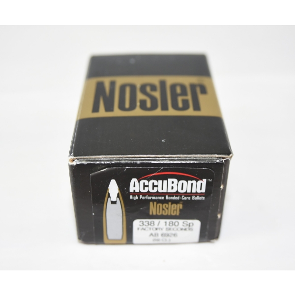 50 Pieces Nosler Accubond 338/180 SP Bullets