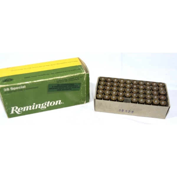 50 Rounds & 49 Pieces Assorted Brands 38 Special Ammunition & Shot Brass