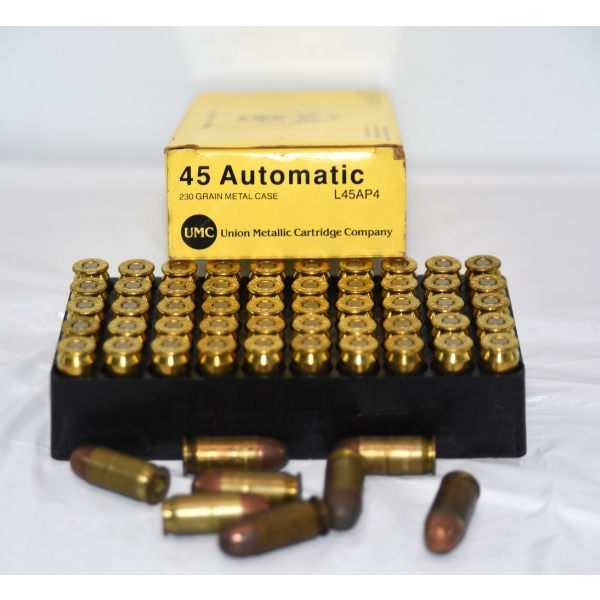 58 Rounds Assorted Brands .45 ACP Ammunition - See Description