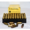 Image 1 : 58 Rounds Assorted Brands .45 ACP Ammunition - See Description