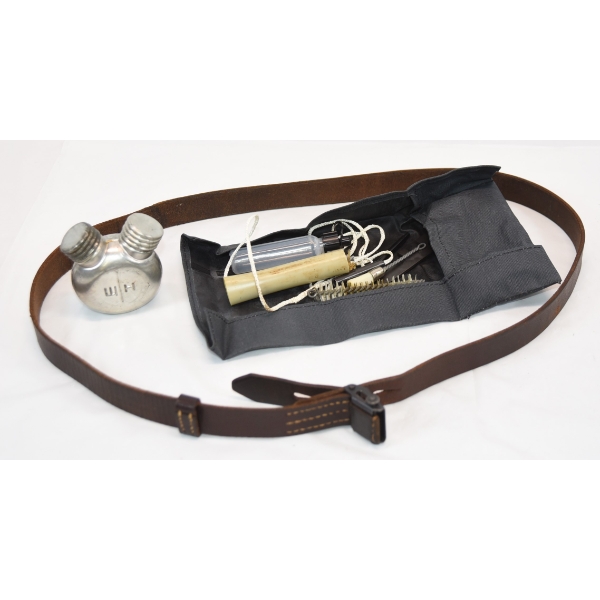Box Lot Rifle Sling & Gun Cleaning Supplies 