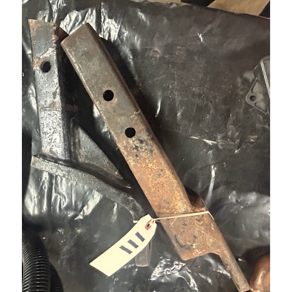 2 Heavy Steel Farm / Hitch Parts – Drawbar & Angled Bracket