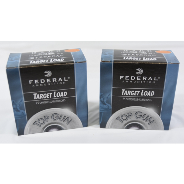 50 Rounds Federal Shot Shell 12 Gauge 2 3/4" 3 Dram EQ. 1 1/8 Oz. Shot 7 1/2 Shot Ammunition 