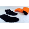 Image 1 : Box Lot Black Boot Covers & Orange Gloves
