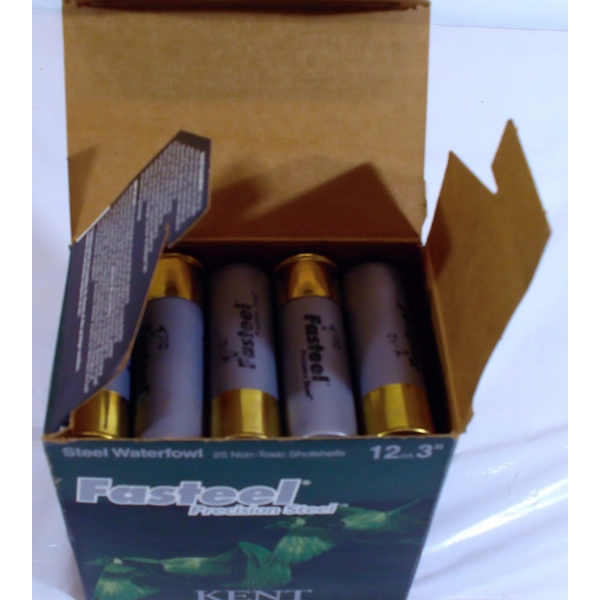 25 Rounds Kent Fasteel 12ga 3" 1 1/4oz #1 Shot Ammunition