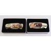 Image 1 : 2 Deer Folding Knives In A Tin Case