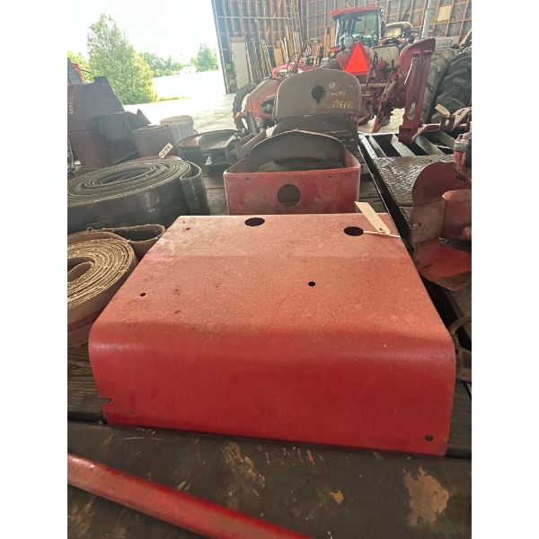 Red Sheet Metal Tractor Shield / Cover Panel