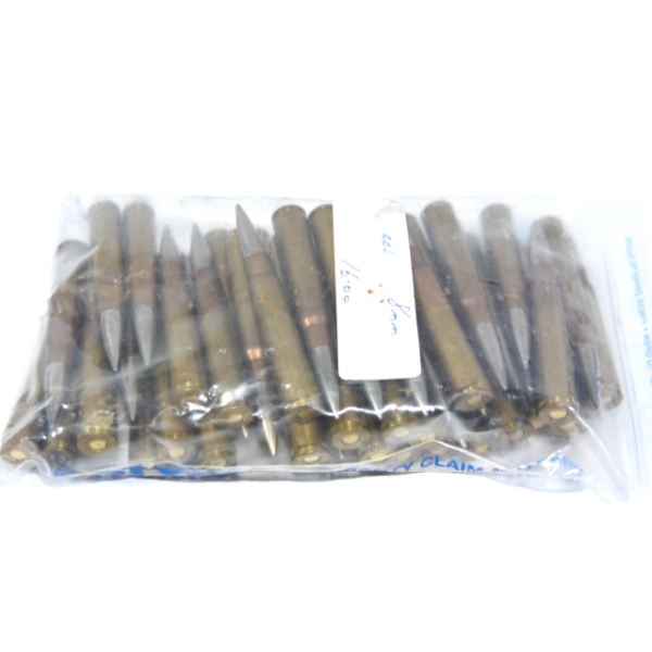 50 Rounds Assorted Brands 8mm Caliber Ammunition