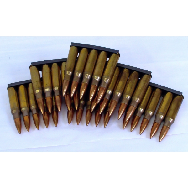30 Rounds Canadian 308 Win (7.62 Nato) F.M.J. Ammo in Stripper Clips