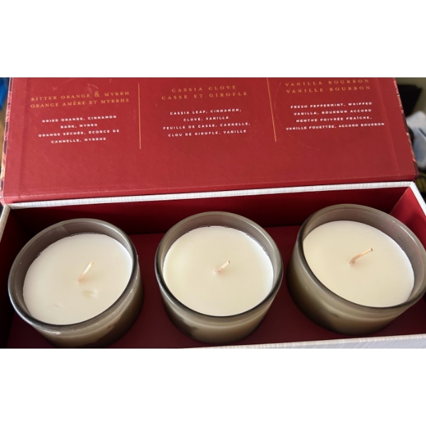Assorted Candles, Candle Holder & Lotions 